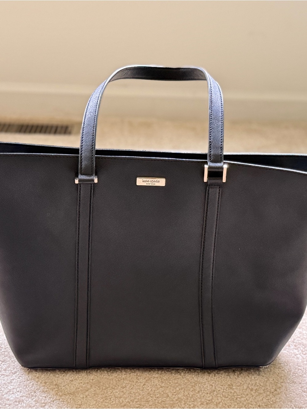 kate spade Black Leather Tote